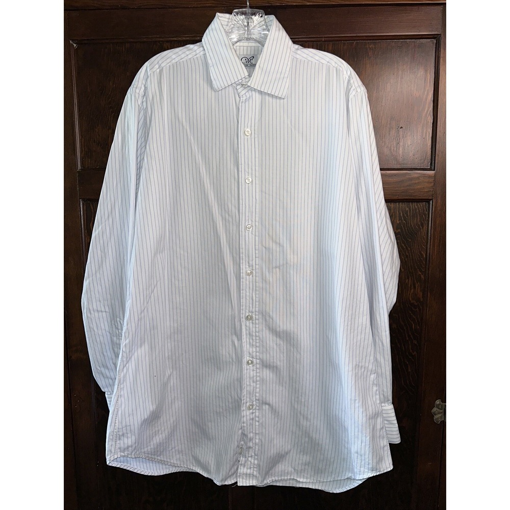 William Barry Button Up Long Sleeve Shirt  Made In USA‎